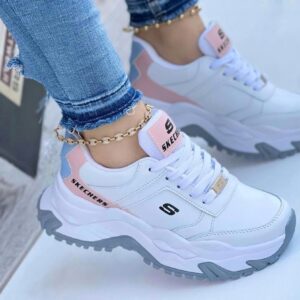 skechers suela alta dama