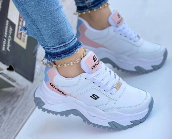 skechers suela alta dama