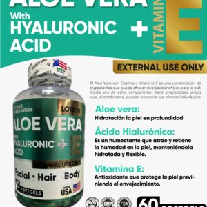 aloe vera acido hialuronico + vit e