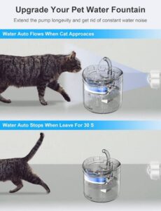 fuente de agua para gatos con sensor de