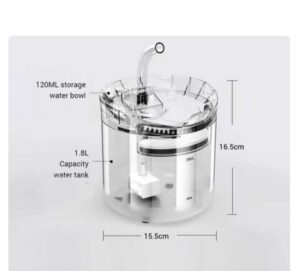 fuente de agua para gatos con sensor de