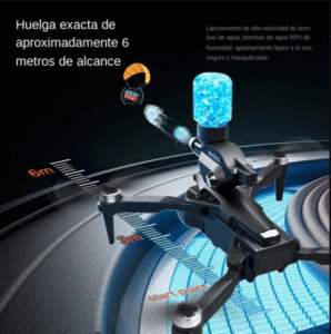 drone con pistola hidrogel 2025
