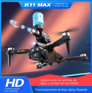 drone con pistola hidrogel 2025