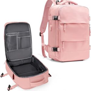 maleta viajera rosada