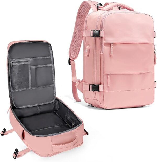 maleta viajera rosada