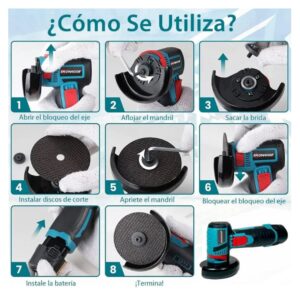 pulidora inalámbrica 2 batería y maletin