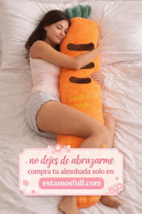 almohada larga de felpa – zanahoria
